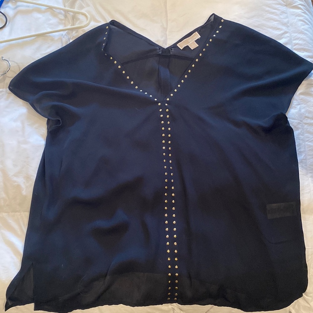 Michael khors size Large blue top